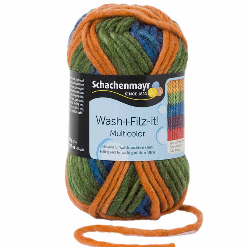 Schachenmayr Wash+Filz-it! Multicolor 210 exotic stripes color