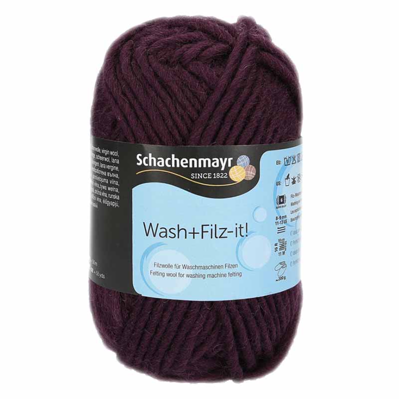 Schachenmayr Wash+Filz-it! Farbe 45 burgundy