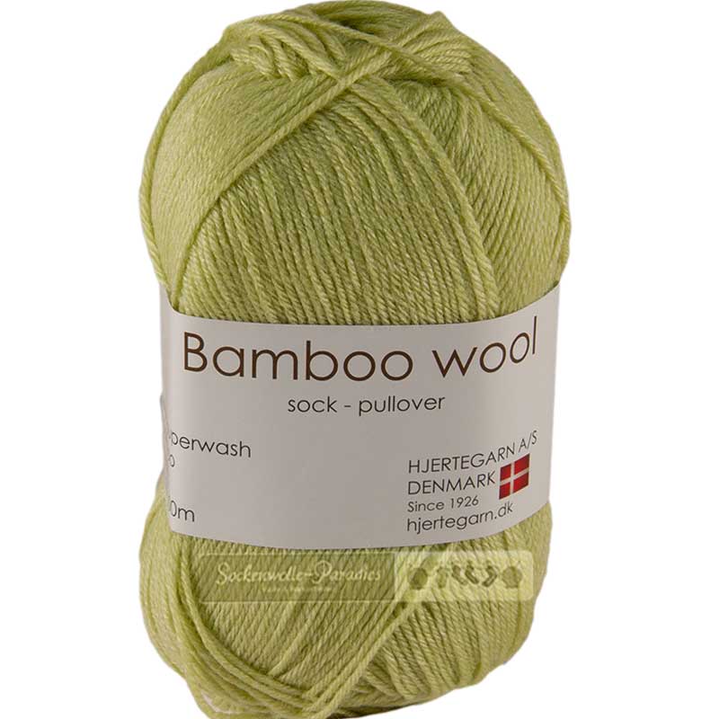 Hjertegarn Bamboo wool Farbe 525 limette