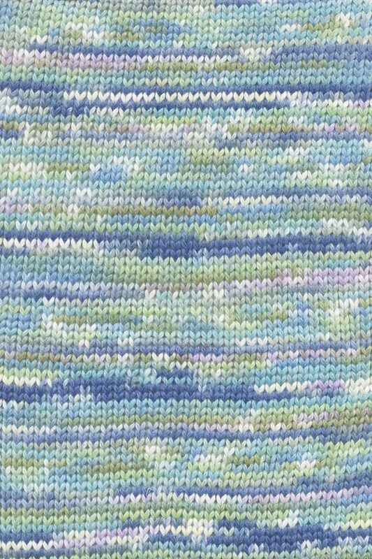 Lang Yarns Lisboa Farbe 8 grün-marine-olive-lavendel