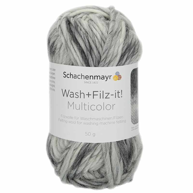 Schachenmayr Wash+Filz-it! Multicolor 261 grey-white mutlicolor