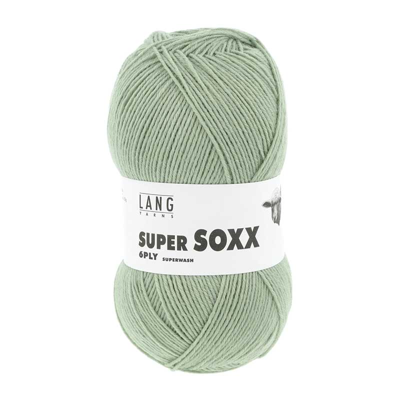 Lang Yarns Supersoxx 6-fach Uni Farbe 0092 salbei