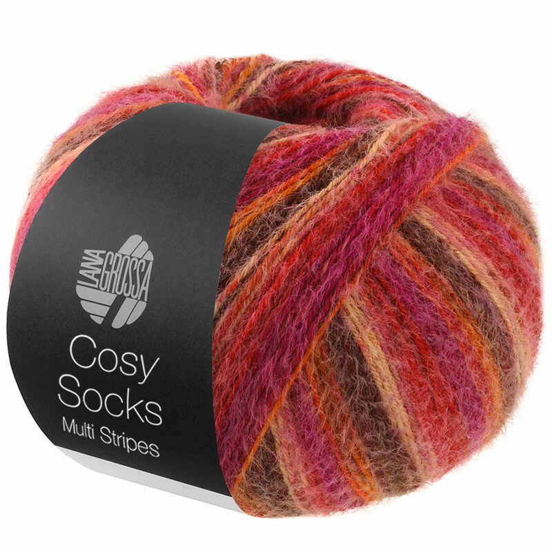 Lana Grossa Cosy Socks Multi Stripes Farbe 159