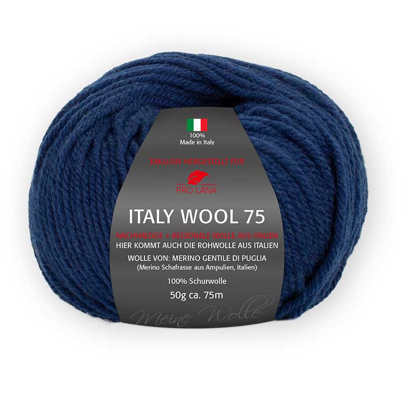 Pro Lana Italy Wool 75 Farbe 250 dunkelblau