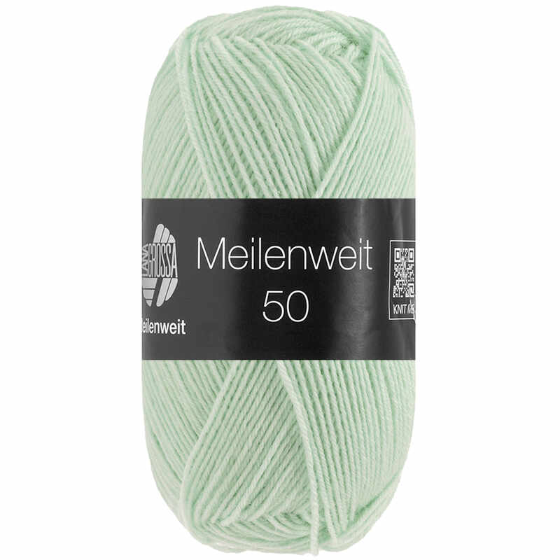 Lana Grossa Meilenweit 50 Uni Farbe 1428 Mint