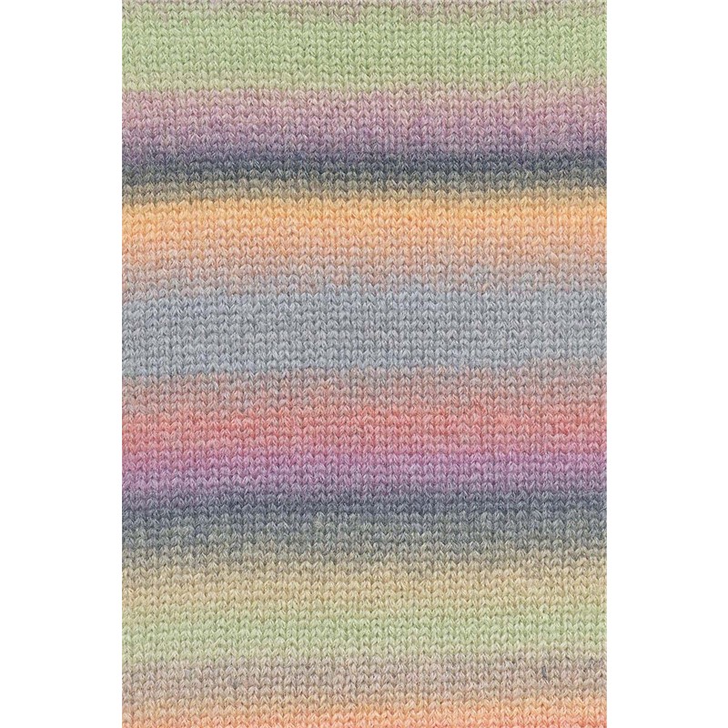 Lang Yarns Harmony Farbe 10 violett-grün-orange-grau