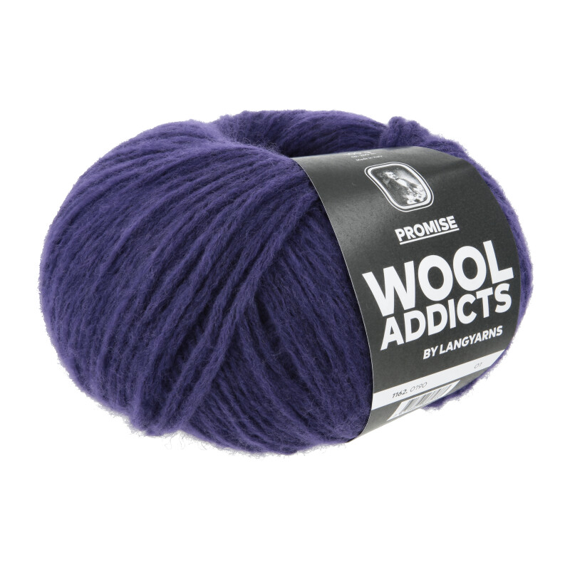 Lang Yarns Wooladdicts Promise Farbe 190 blackberry