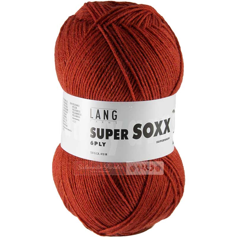 Lang Yarns Supersoxx 6-fach Uni Farbe 0015 nougat