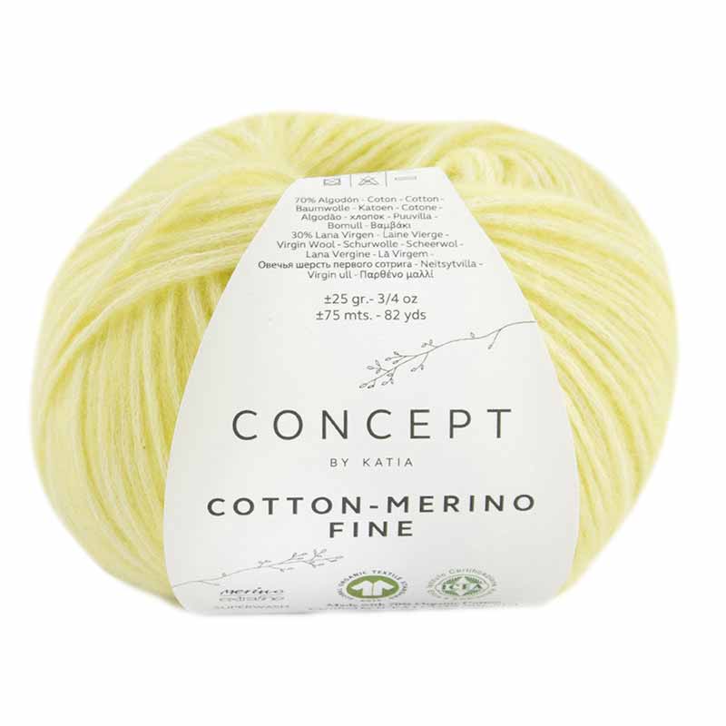 Katia Concept Cotton-Merino Fine Farbe 83 hellgelb
