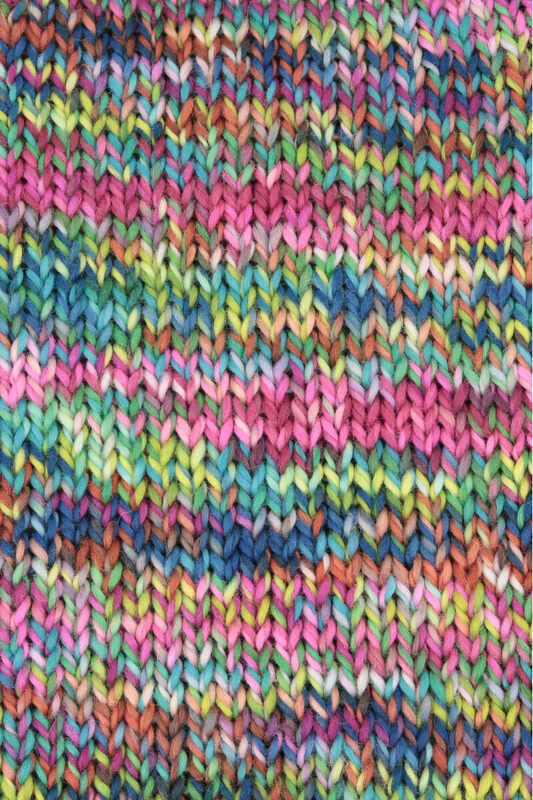 Lang Yarns Twiister Farbe 6 hot pink-marine-hellblau