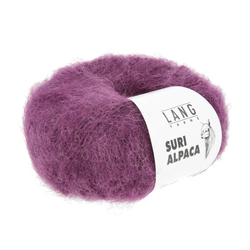 Lang Yarns Suri Alpaca Farbe 80 pflaume mélange