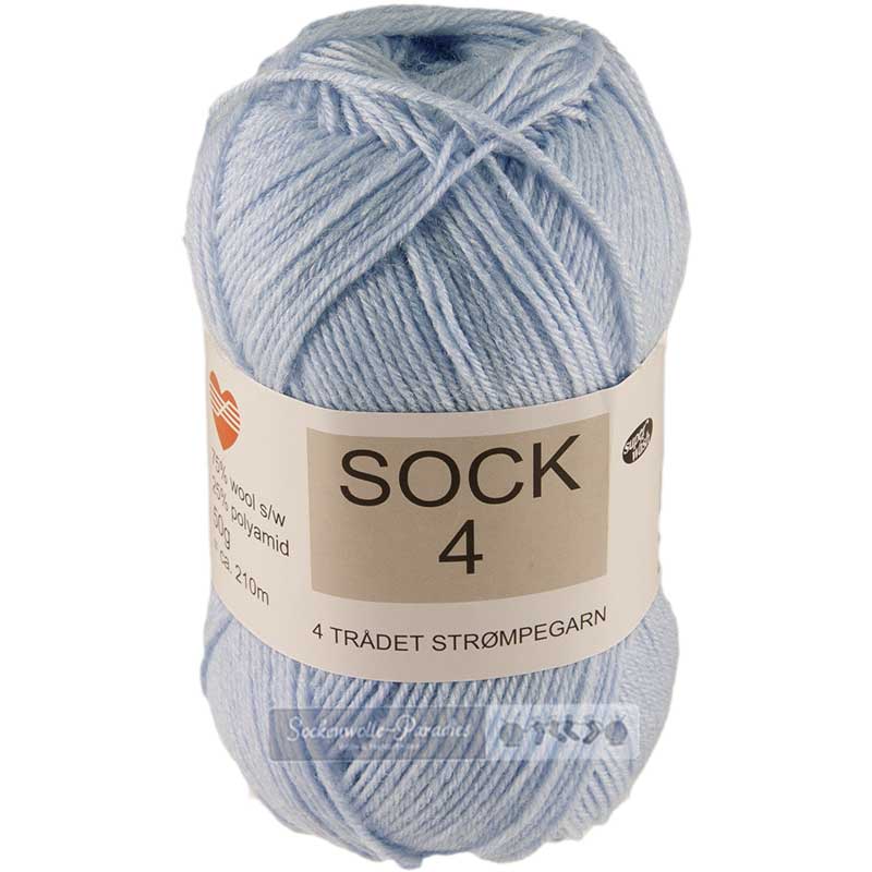 Hjertegarn Sock 4 Farbe 1620 hellblau