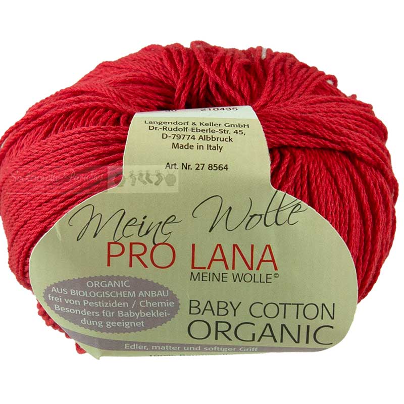 Pro Lana Baby cotton organic Farbe 30 rot