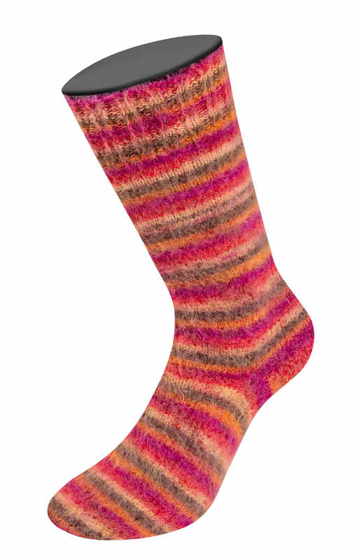 Lana Grossa Cosy Socks Multi Stripes Farbe 159
