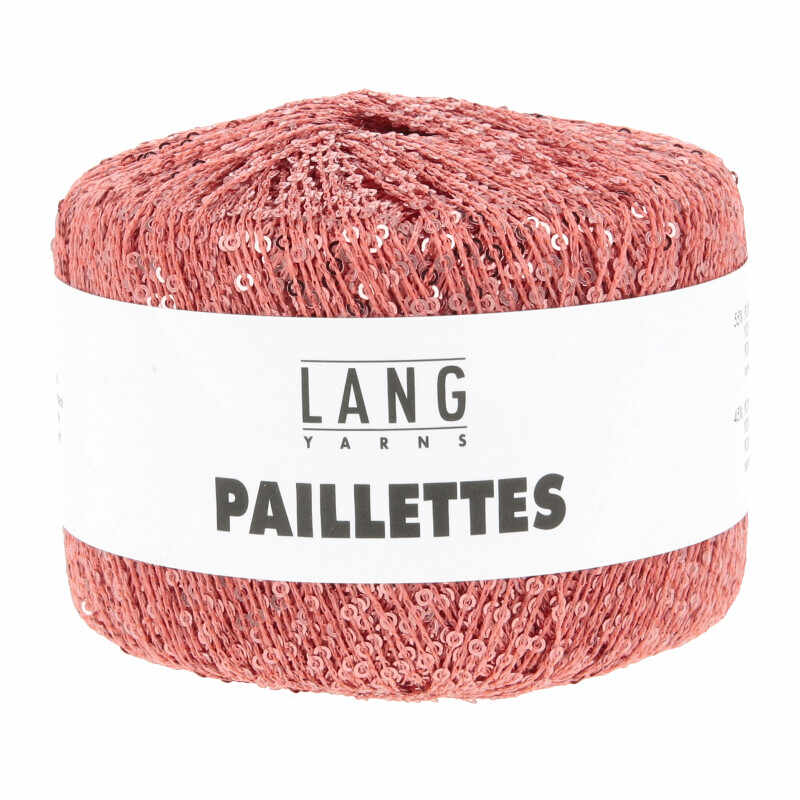 Lang Yarns Paillettes Farbe 128 koralle