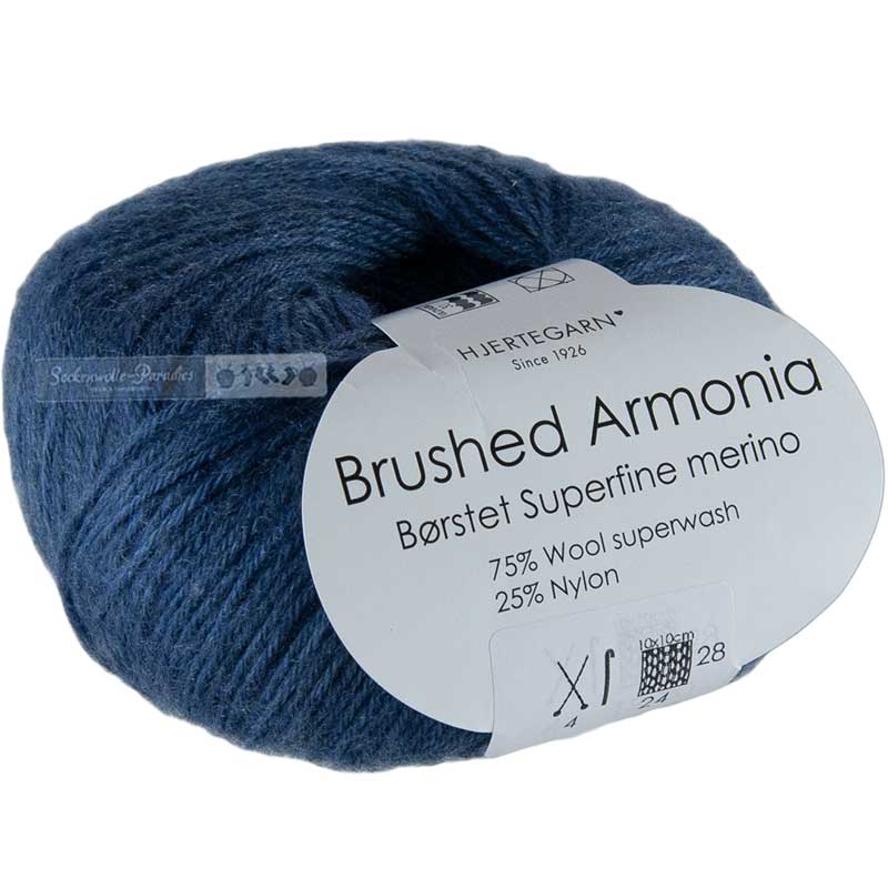 Hjertegarn Brushed Armonia 50g 0904 jeansblau