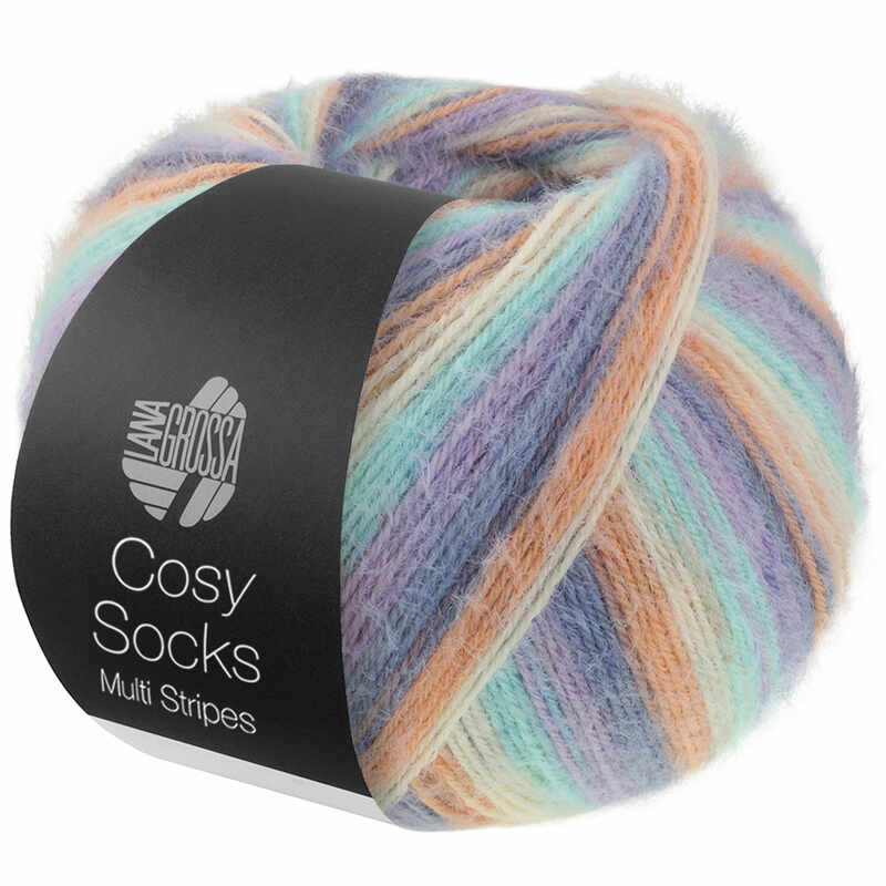 Lana Grossa Cosy Socks Multi Stripes Farbe 153