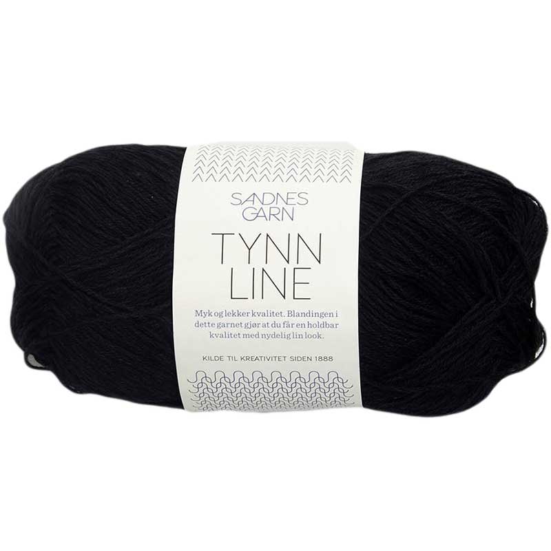 Sandnes Tynn Line Farbe 1099 schwarz