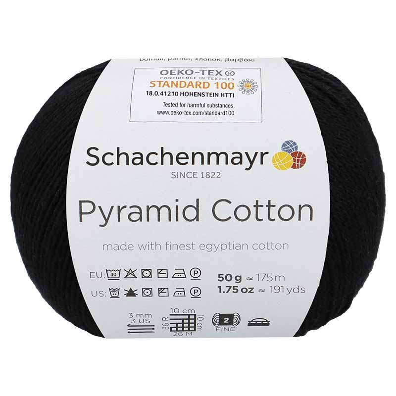 Schachenmayr Pyramid Cotton 099 schwarz