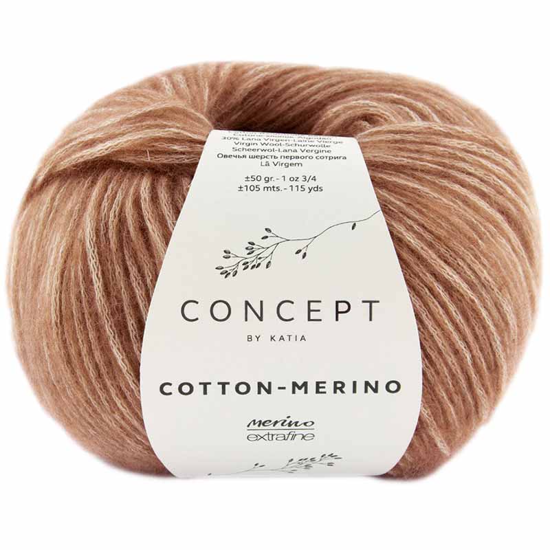 Katia Concept Cotton Merino Farbe 138 braun