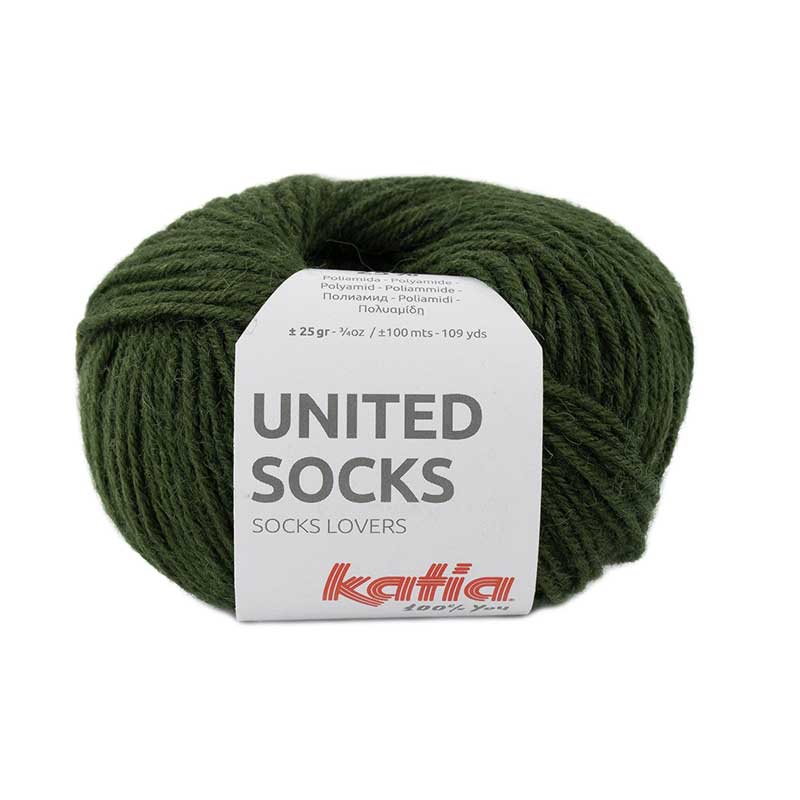 Katia United Socks Farbe 22 moosgruen