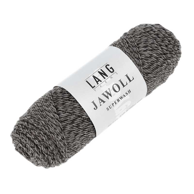 Lang Yarns Jawoll Uni Farbe 0124 grau-braun mouline