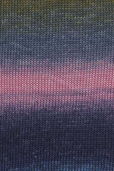 Lang Yarns Quattro Dégradé Farbe 10 hellblau-ocker-rosa
