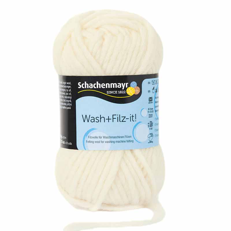 Schachenmayr Wash+Filz-it! Farbe 02 white