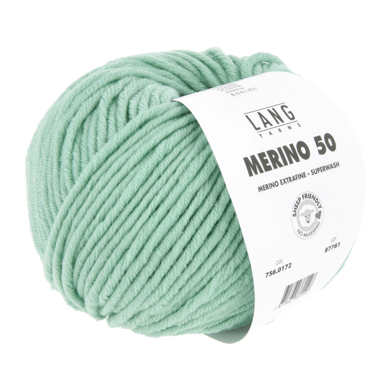 Lang Yarns Merino 50 Farbe 172 seeschaum
