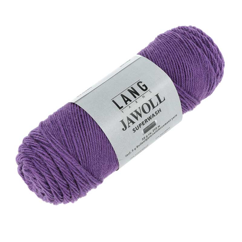 Lang Yarns Jawoll Uni Farbe 0380 lila