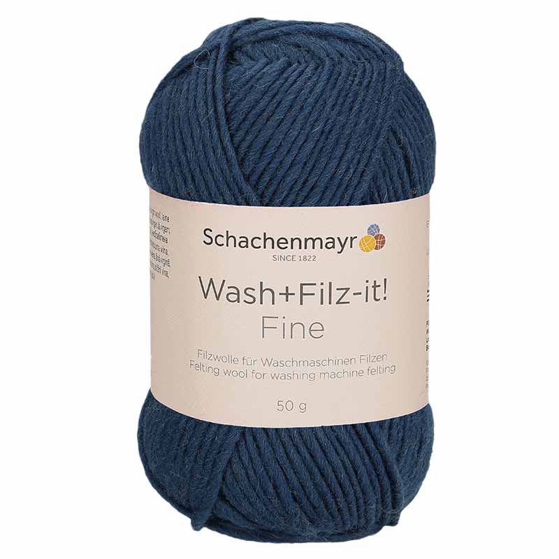 Schachenmayr Wash+Filz-it! Fine Farbe 125 indigo