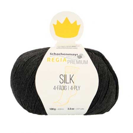 Regia Premium Silk anthrazit meliert (00098)