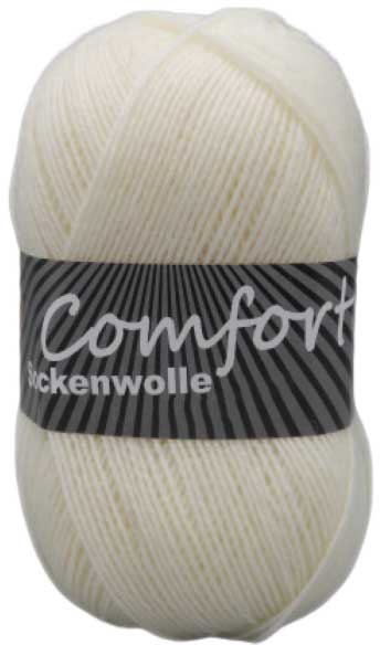 Comfort Sockenwolle uni 8-fach 191 weiß