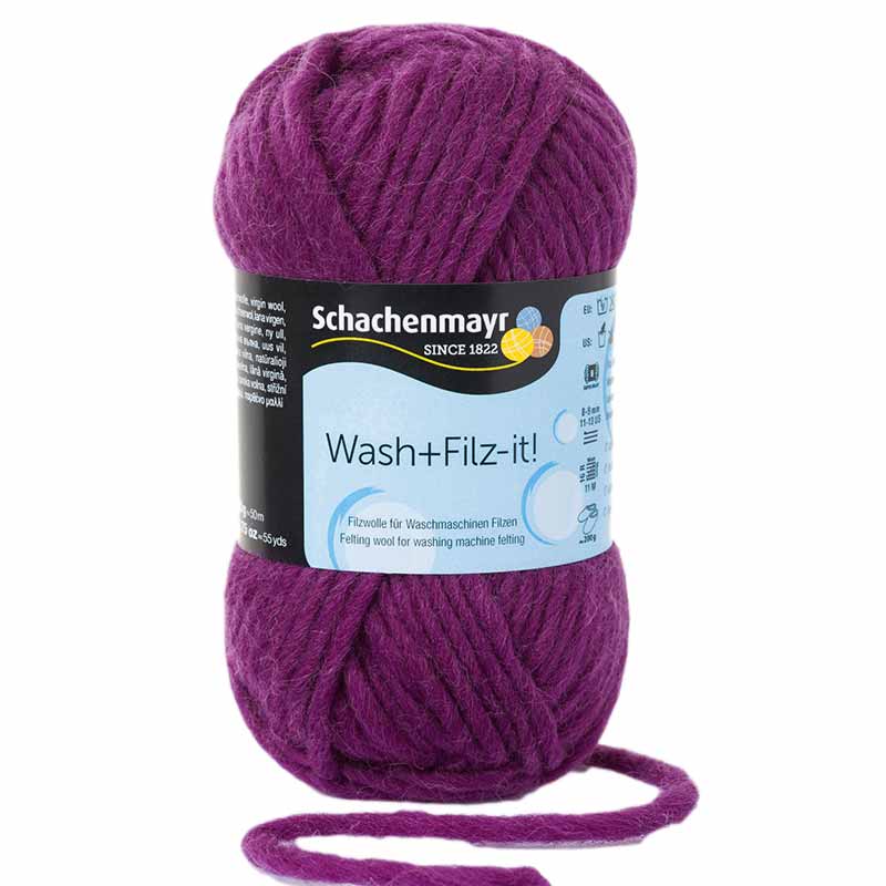 Schachenmayr Wash+Filz-it! Farbe 26 pflaume