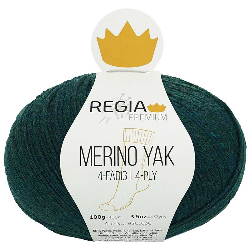 Regia Premium Merino Yak teal meliert (07514)