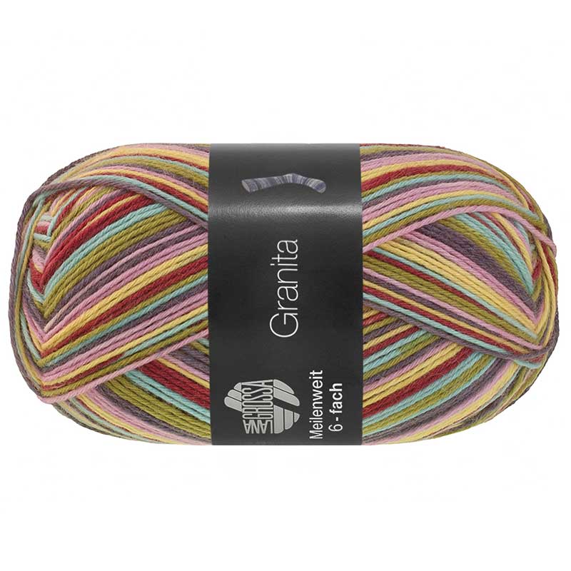 Lana Grossa Meilenweit 6-fach 150 Granita Farbe 9735