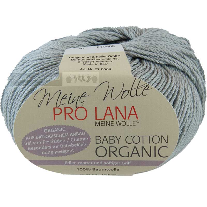 Pro Lana Baby cotton organic Farbe 91 nebel