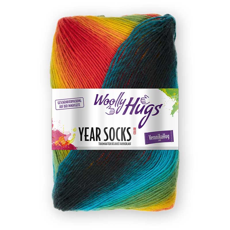Woolly Hugs Year Socks Regenbogen (Fb. 17)