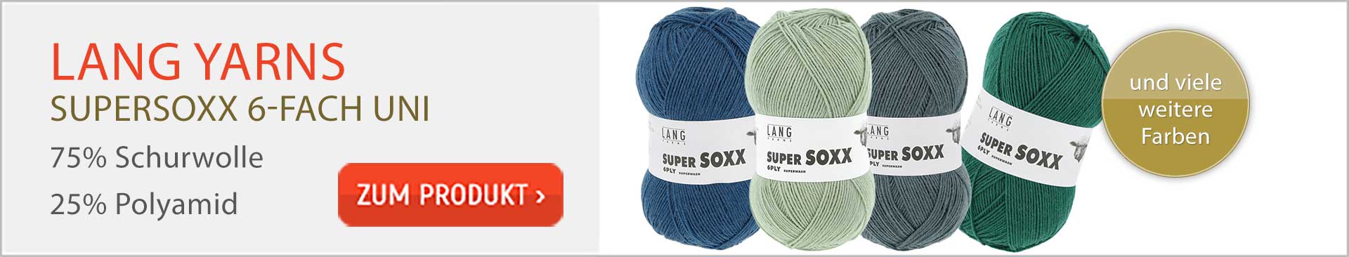 Lang Yarns Super Soxx 6-fach Uni