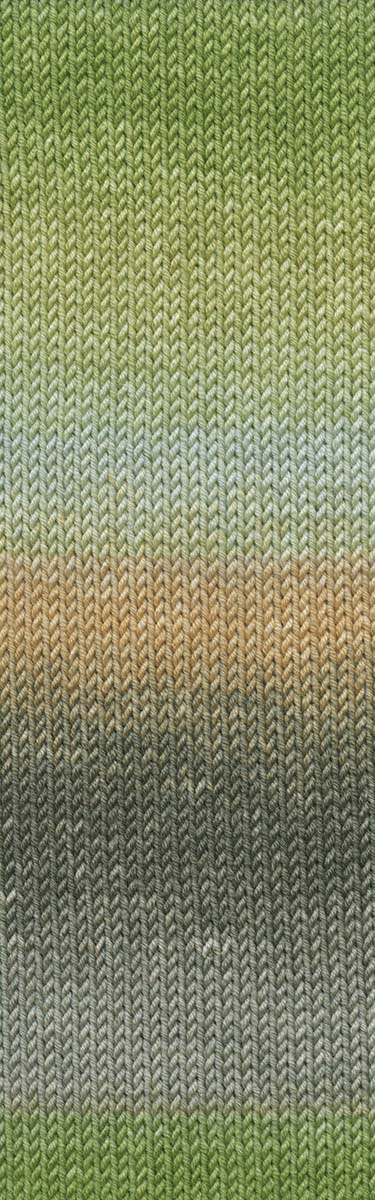 Lang Yarns Merino 120 Dégradé Farbe 0014 olive-mais