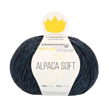 Regia Premium Alpaca Soft nachtblau meliert (00055)