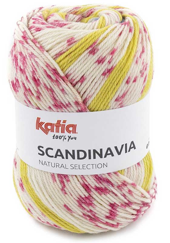Katia Scandinavia Farbe 304 dunkelblau-rose-gelb