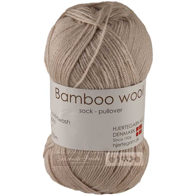 Hjertegarn Bamboo wool Farbe 2122 marzipan