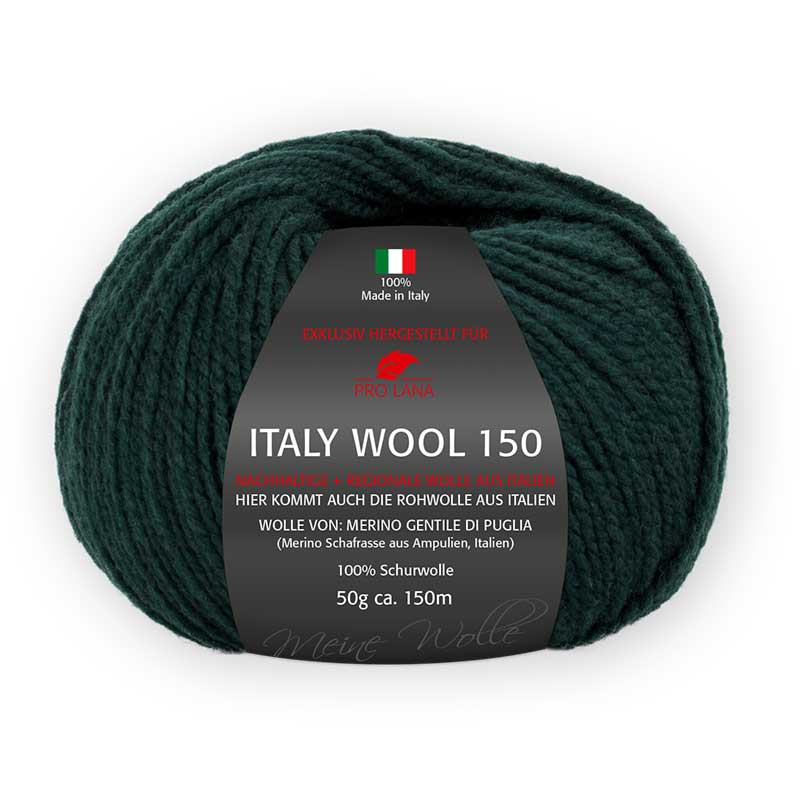 Pro Lana Italy Wool 150 Farbe 168 dunkelgrün