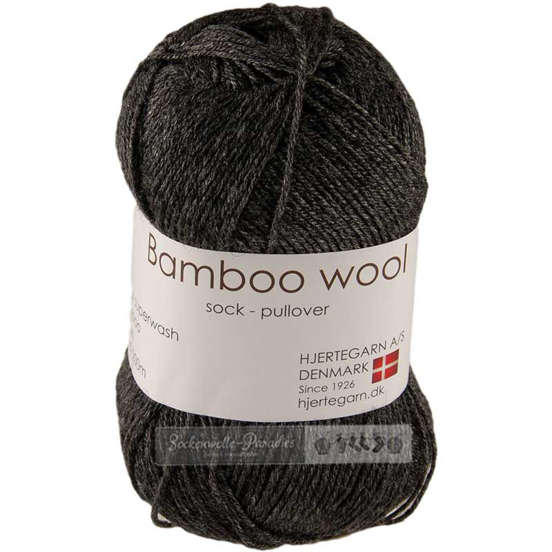 Hjertegarn Bamboo wool Farbe 403 anthrazit
