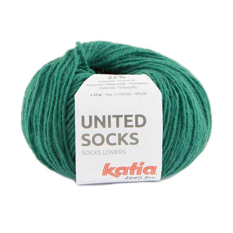 Katia United Socks Farbe 28 smaragd