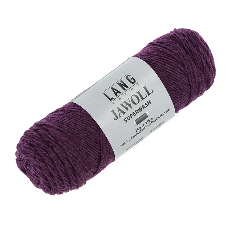 Lang Yarns Jawoll Uni Farbe 0280 violett
