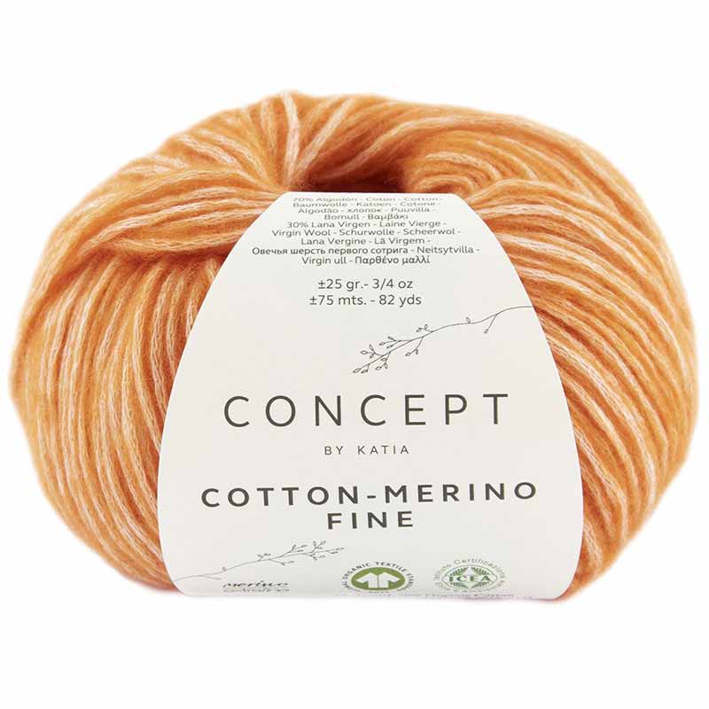 Katia Concept Cotton-Merino Fine Farbe 82 hellorange