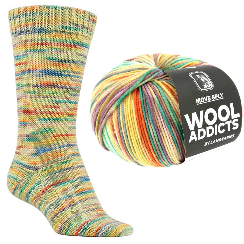 Lang Yarns Wooladdicts Move 8-fach Farbe 7