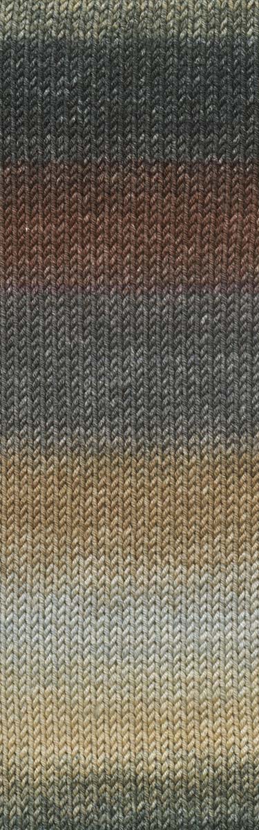 Lang Yarns Merino 120 Dégradé Farbe 0013 beige-petrol-grau